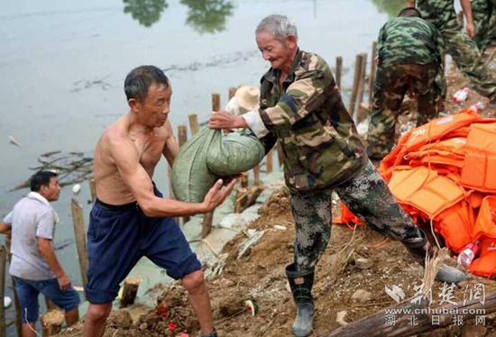 軍民協(xié)防，保衛(wèi)家園。20160713省武警部隊馳援高橋河河頭村截流港潰口。_副本.jpg